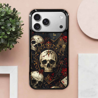 iPhone 17 Pro Max Case — Skull Dark Art Gothic Print Gothic, Customized Protective Case