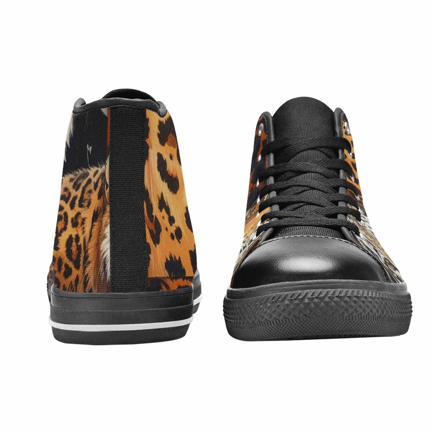 WOMEN'S Animal Print High Top Canvas Y2K Shoes