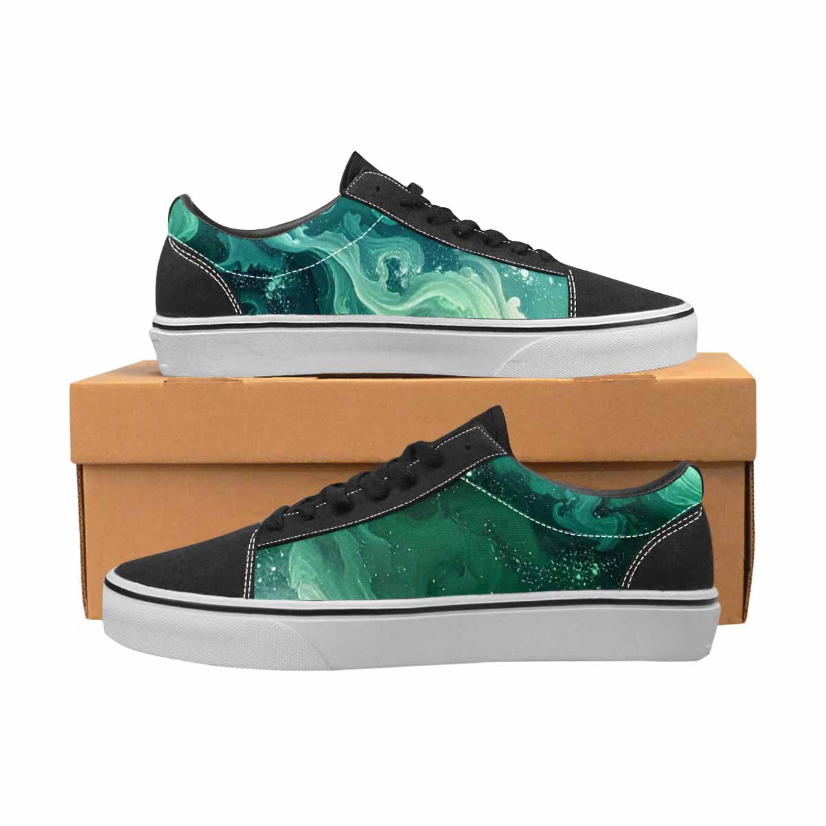WOMEN'S Galaxy Art - Canvas Lace-Up Dreamcore Custom Sneakers