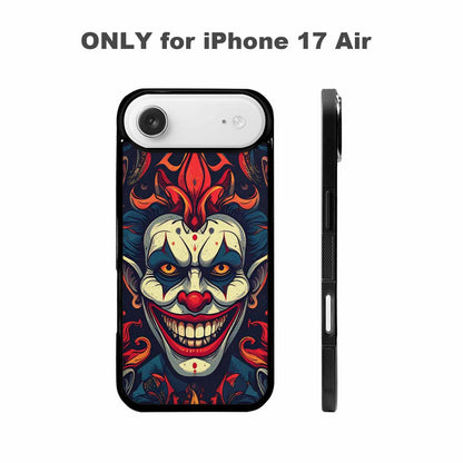 iPhone 17 Air Case — Evil Circus Heads Faces Overlapping Cartoon, Custom Art Phone Cover