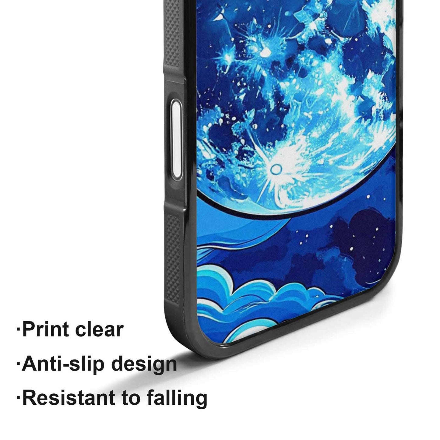 iPhone 17 Case — Neon Winter Moon Cartoon Cute, Custom Art Phone Cover