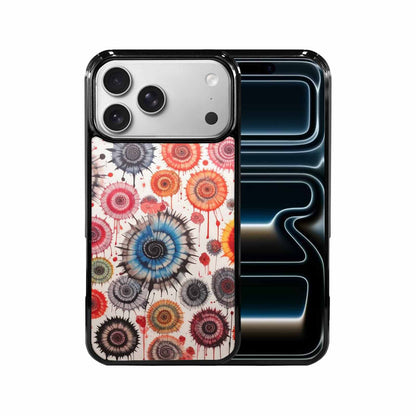 iPhone 17 Pro Max Case — Tie Dye Swirls Black Tie Dye, Custom Print Case Cover