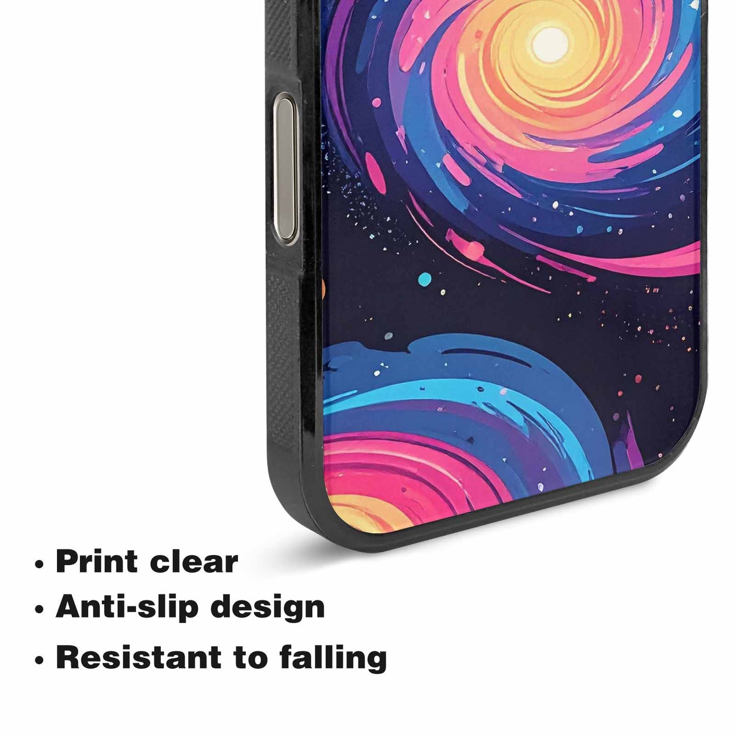 iPhone 16 Pro Case — Love Wins Galaxy Seamless Pattern Vibrant, Personalized Phone Case