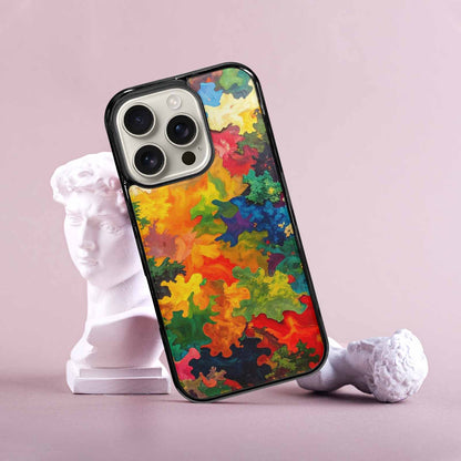 iPhone 16 Pro Case — Camo Patches Full Color Vibrant Camo, Custom Phone Case