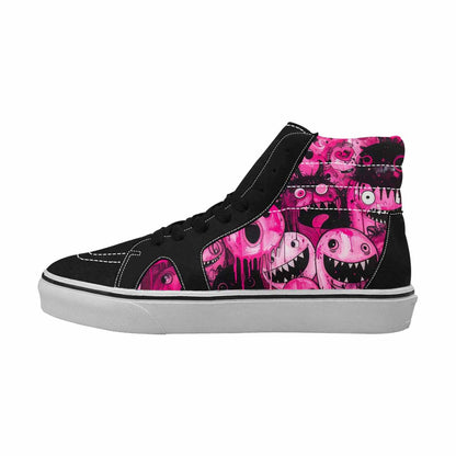MEN'S Monsters (general) High Top Canvas Kaleidoscope Sneakers