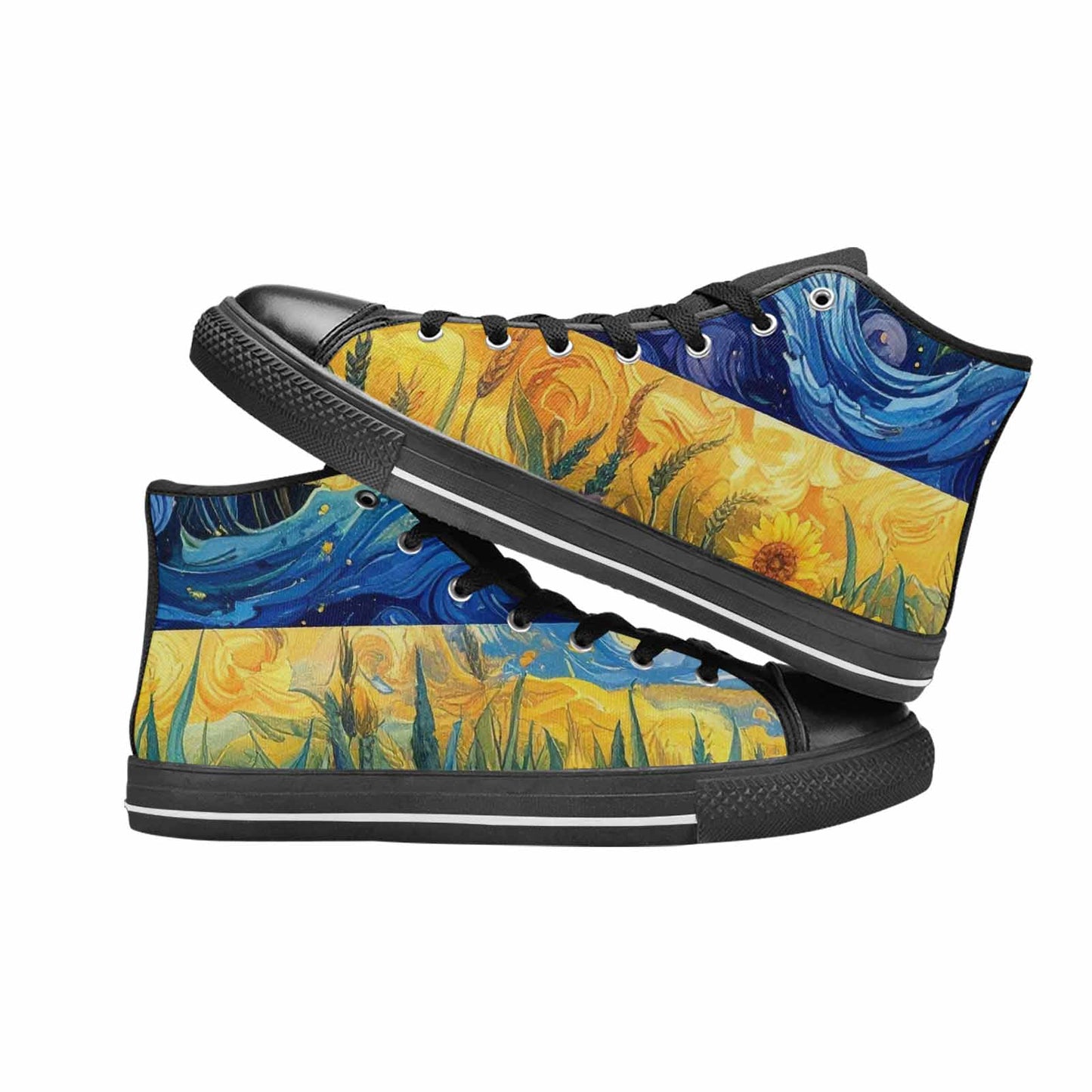 MEN'S Blend All Versions High Top Canvas Vibrant Chaos Shoes