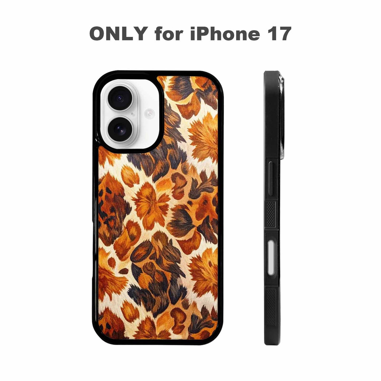 iPhone 17 Case — Small Cow Animal Print Animal Print, Unique Phone Case Design