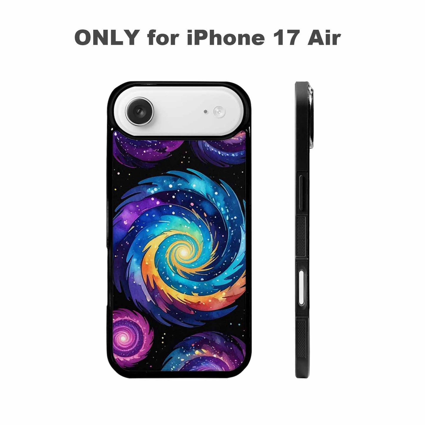 iPhone 17 Air Case — Rose Galaxy Art Seamless Pattern Galaxy, Custom Printed Phone Case