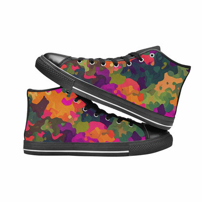 MEN'S Military Camouflage Blotch High Top Canvas Dreamcore Shoes