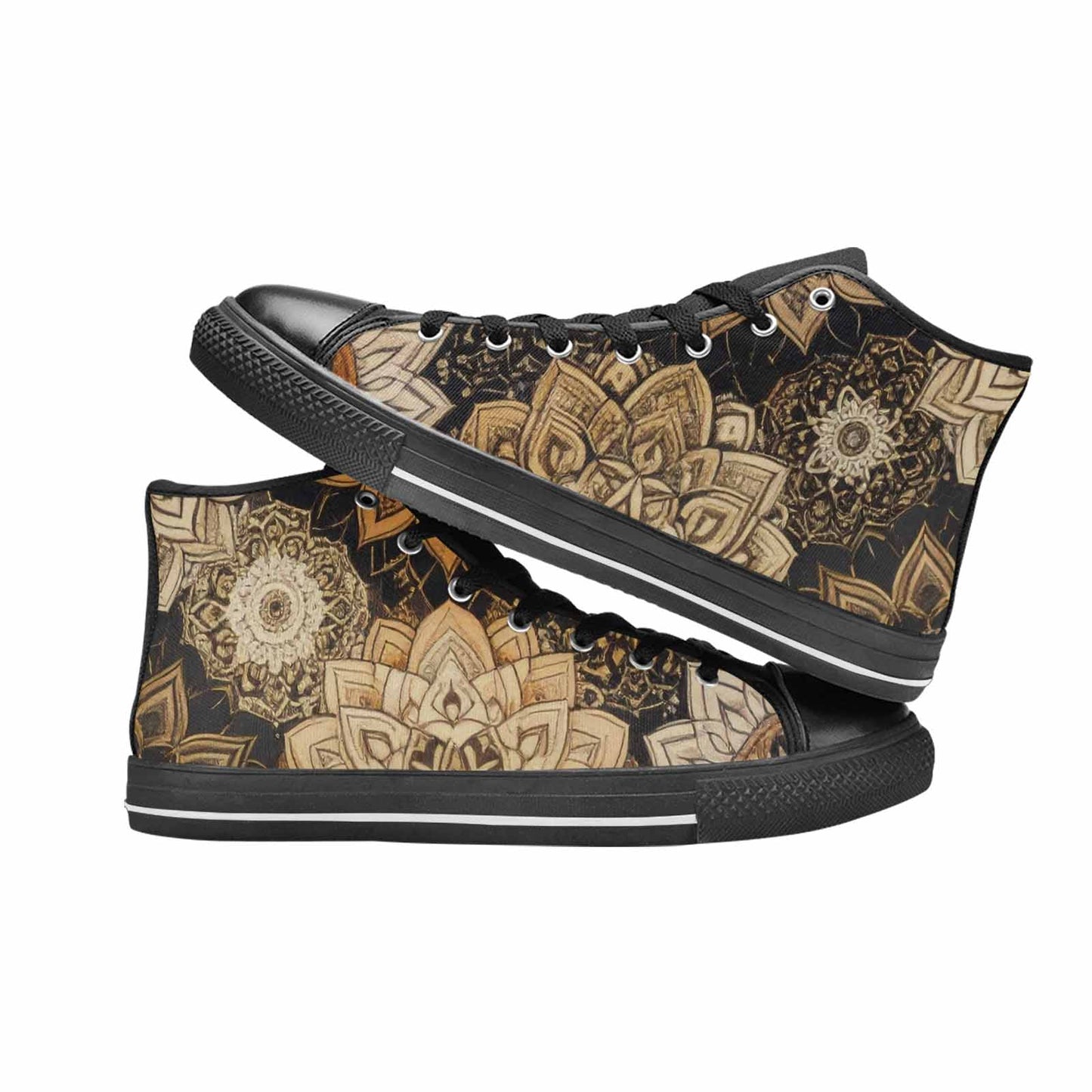 WOMEN'S Mandala High Top Canvas Aesthetic Custom Sneakers