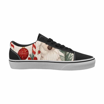 WOMEN'S Christmas Holly Snowflake Canvas Lace-Up Surreal Custom Sneakers