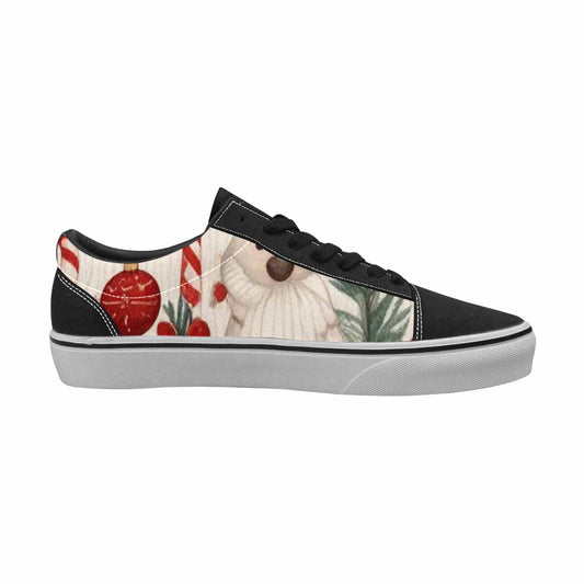 WOMEN'S Christmas Holly Snowflake Canvas Lace-Up Surreal Custom Sneakers
