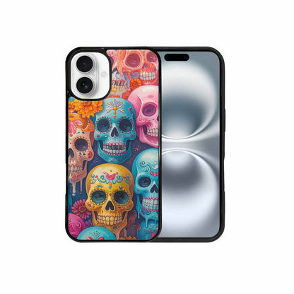 iPhone 16 Plus Case — Sugar Skullsmelting Sugar Skulls, Custom Made Phone Cover