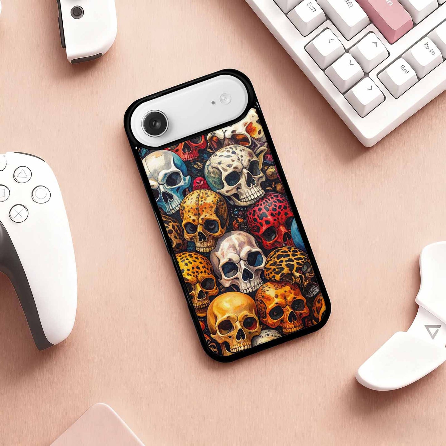 iPhone 17 Air Case — Skulls Pattern Hundreds Of Sma Gothic, Original Design Phone Case
