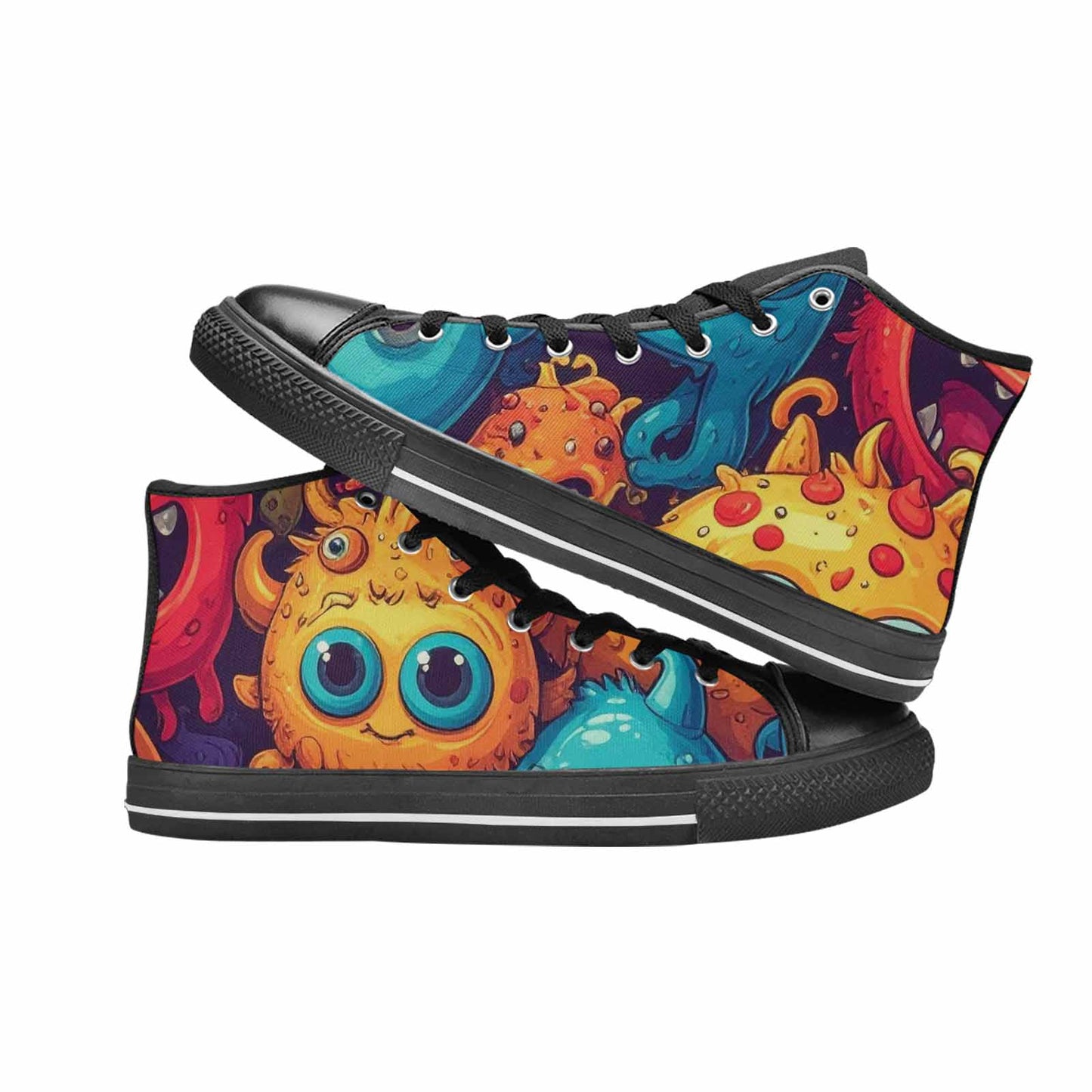 MEN'S Cartoon Monster Character High Top Canvas Y2K Sneakers