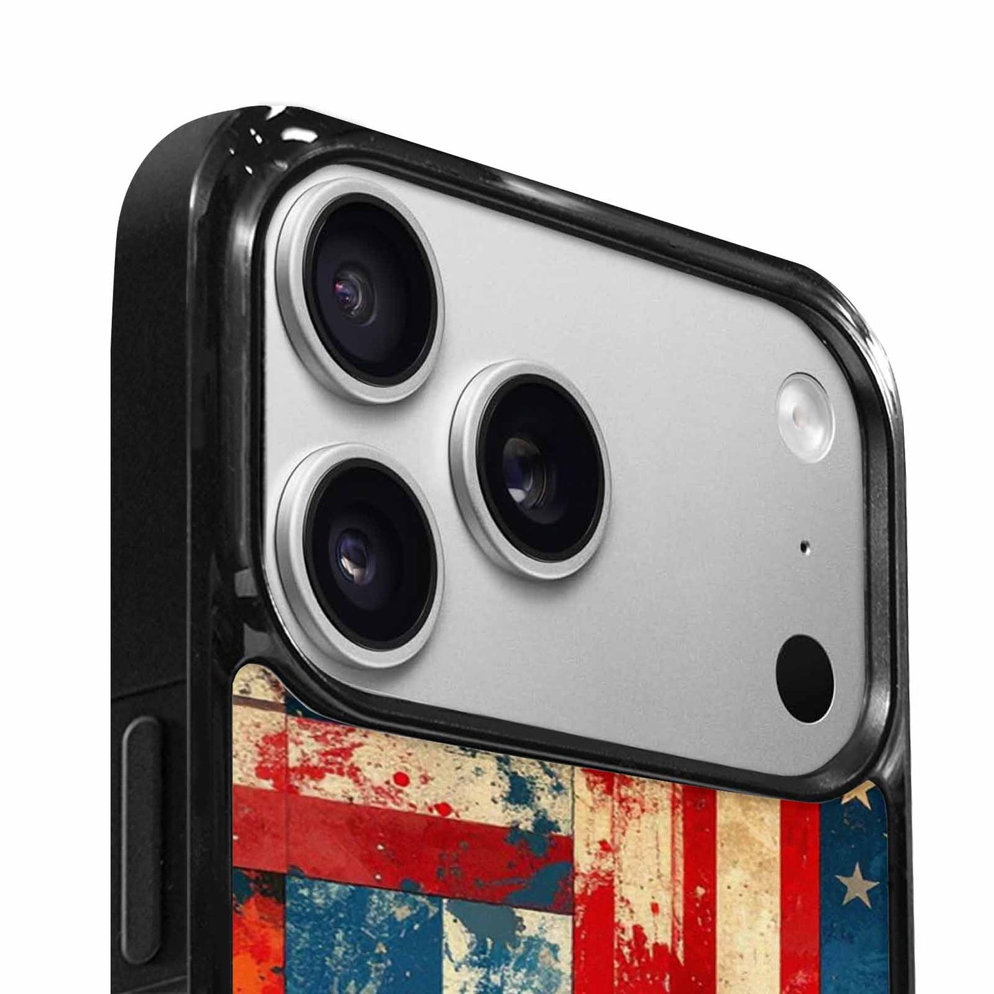 iPhone 17 Pro Case — Small American Flag Stars And Galaxy, Custom Made Phone Cover