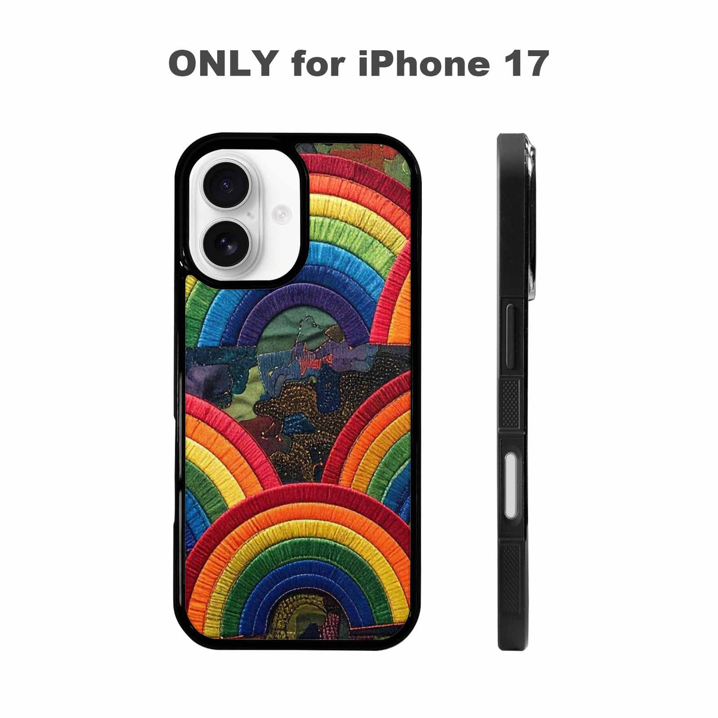 iPhone 17 Case — Vivid Camo Rainbow Camo, Personalized Phone Case