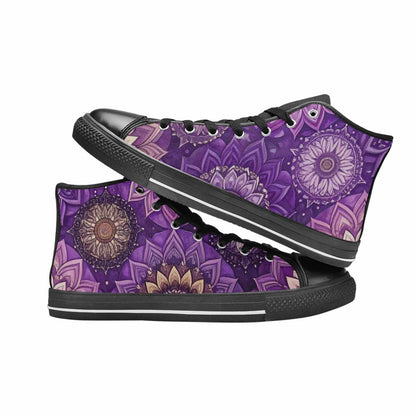 WOMEN'S Mandala High Top Canvas Surreal Custom Shoes
