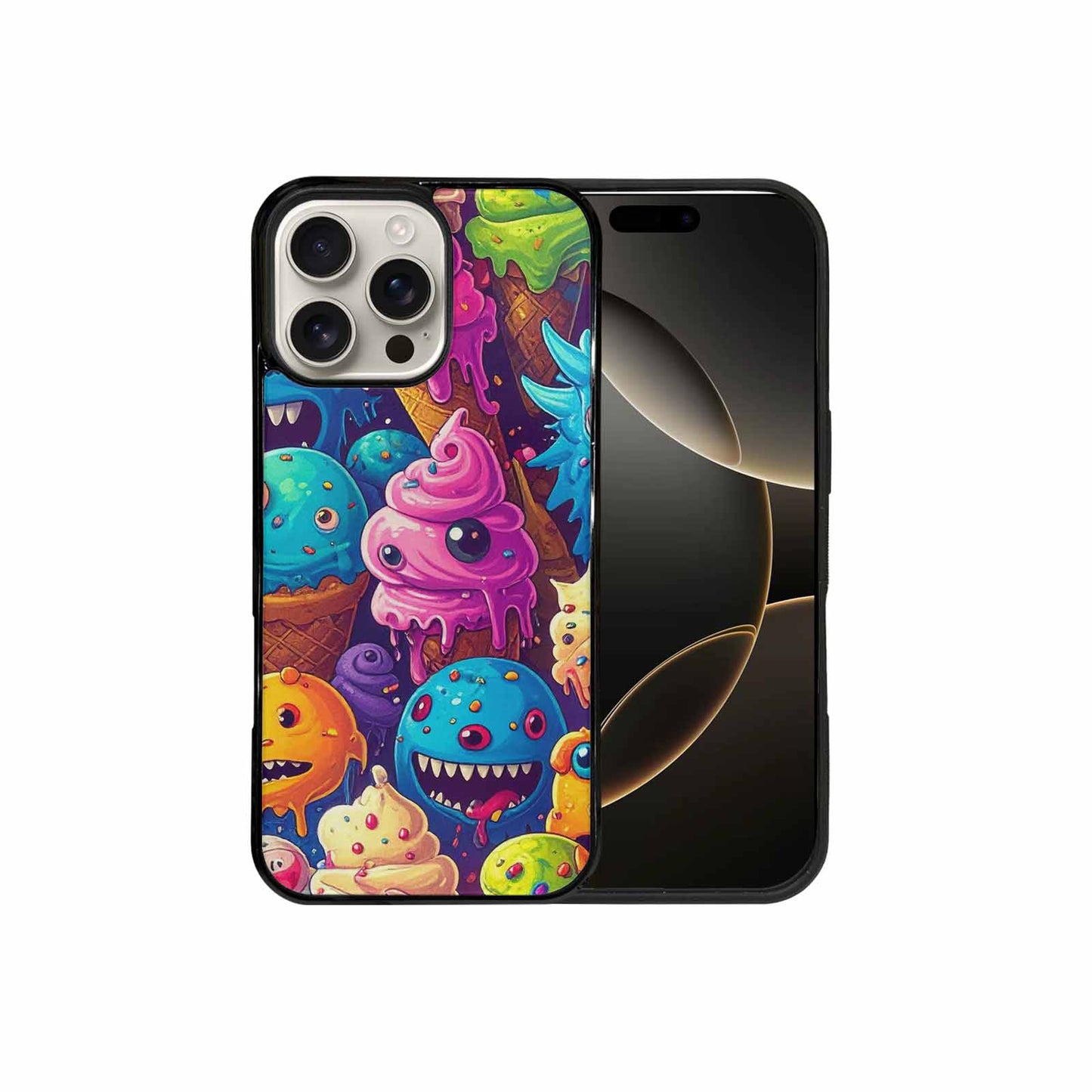 iPhone 16 Pro Max Case — Melting Ice Cream Monster Charac, Personalized Phone Case