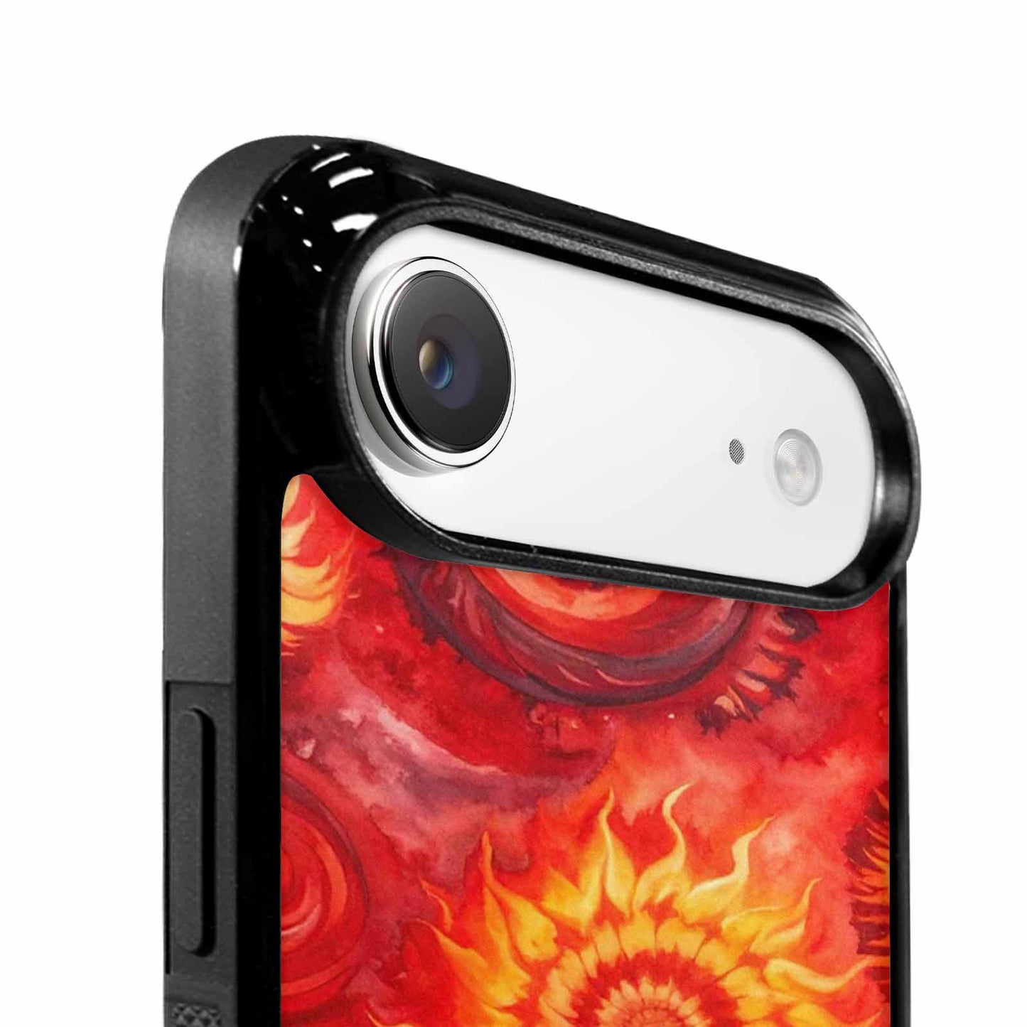 iPhone 17 Air Case — Tie Dye Red Orange Fire Tie, Custom Made Phone Cover