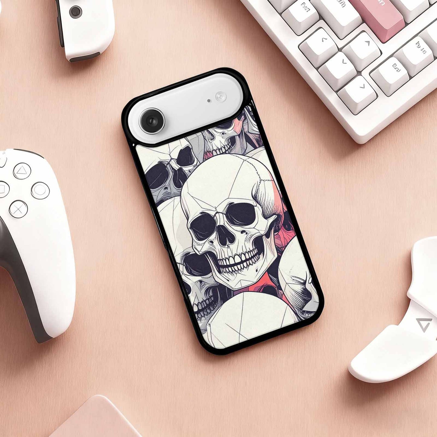 iPhone 17 Air Case — Skull Dark Art Gothic Print Gothic, Customized Protective Case