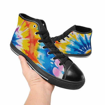 MEN'S Tie Dye Drip High Top Canvas Dreamcore Shoes