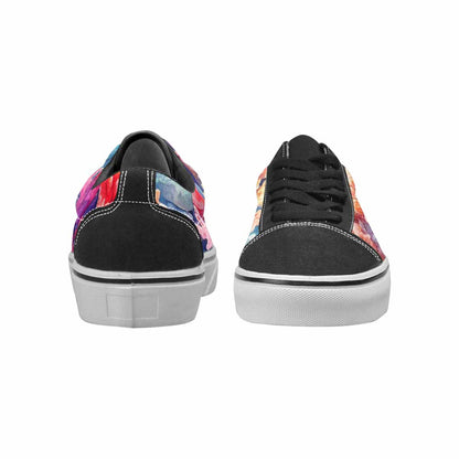 MEN'S Fish Scale Coral Canvas Lace-Up Y2K Custom Sneakers