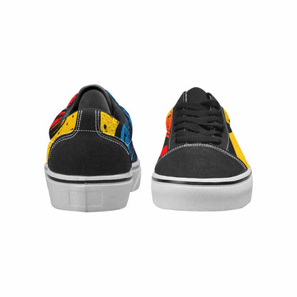 WOMEN'S Comic Book Halftone Canvas Lace-Up Dark Academia Shoes