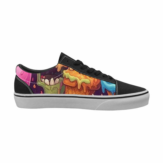 MEN'S Ice Cream Monsters - Lace-Up Canvas Surreal Shoes