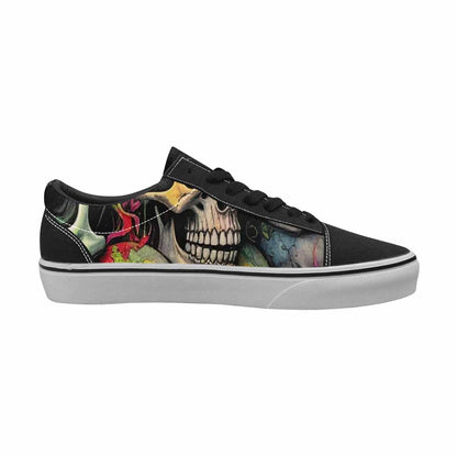 WOMEN'S Rainbow From Skull S Lace-Up Canvas Y2K Custom Shoes