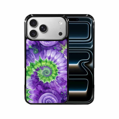 iPhone 17 Pro Max Case — Tie Dye Purple Green Tie Dye, Custom Designed Case Cover
