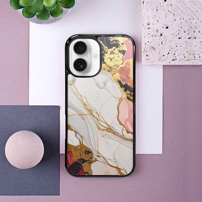 iPhone 16 Case — Marble Vein Marble Veins Pattern Hundreds, Original Design Phone Case