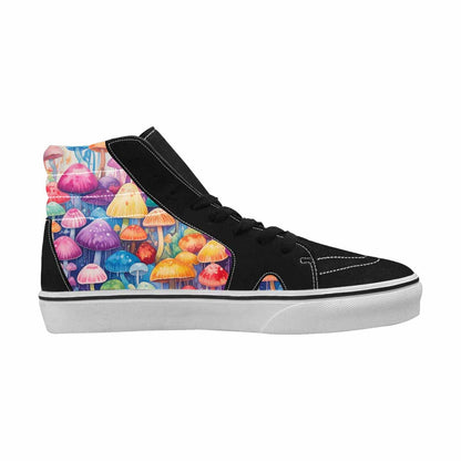 MEN'S Mushrooms  Tie Dye High Top Canvas Cottagecore Sneakers