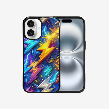 iPhone 16 Case — Lightning Bolt Storm Pattern Hundreds Of, Original Design Phone Case