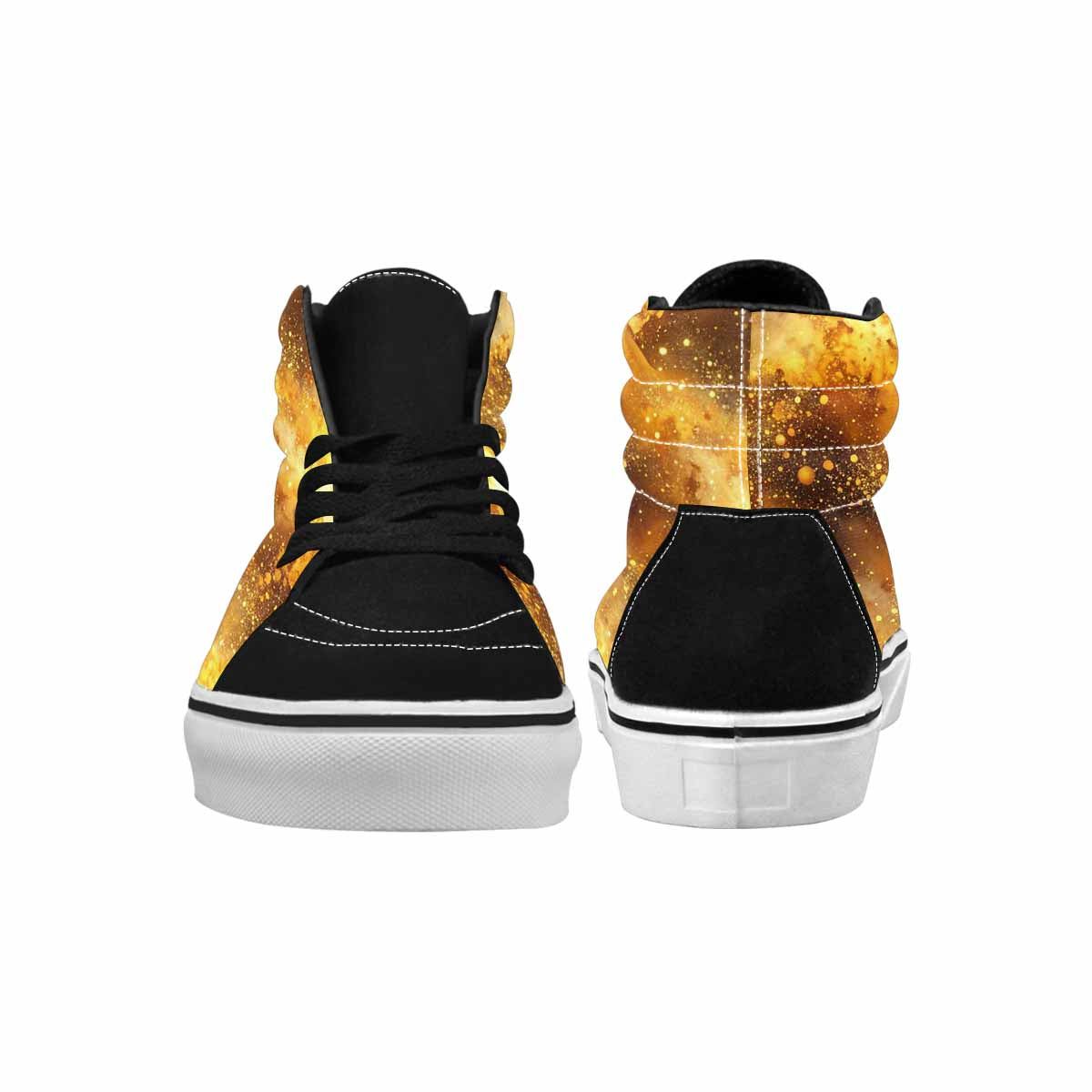 WOMEN'S Galaxy Art - High Top Canvas Grunge Custom Sneakers