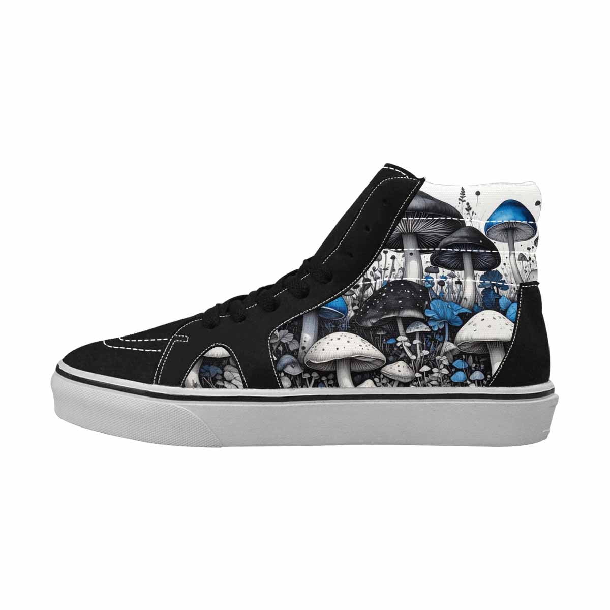 MEN'S Mushrooms (general) High Top Canvas Grunge Shoes