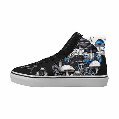 MEN'S Mushrooms (general) High Top Canvas Grunge Shoes