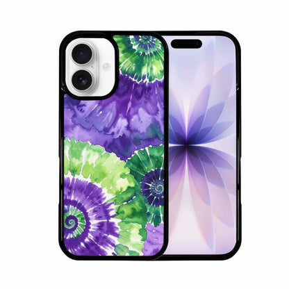 iPhone 17 Case — Tie Dye Purple Green Tie Dye, Custom Print Case Cover