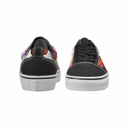 WOMEN'S Ice Cream Monsters  Lace-Up Canvas Kaleidoscope Sneakers