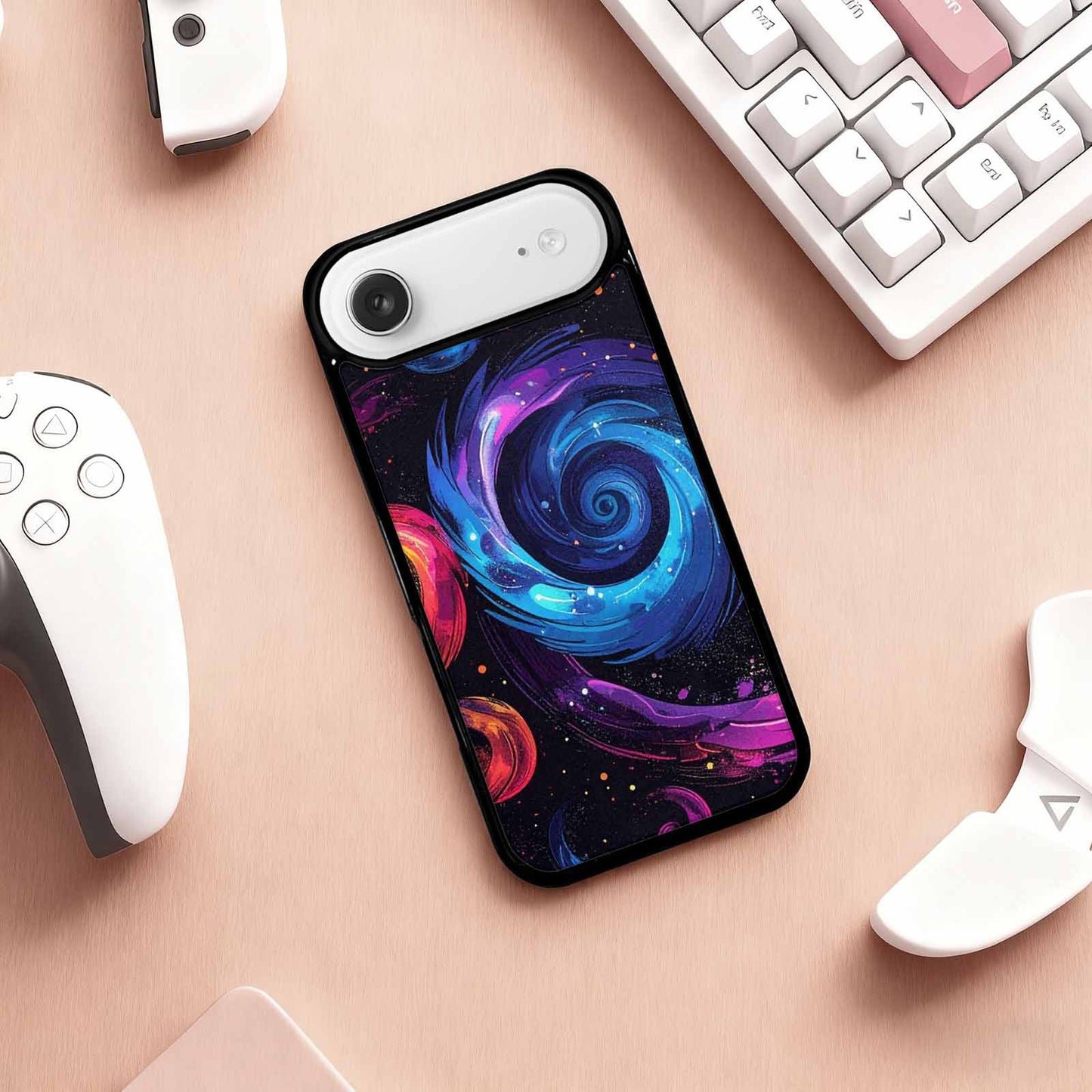 iPhone 17 Air Case — Rose Galaxy Art Seamless Pattern Galaxy, Custom Designed Case Cover