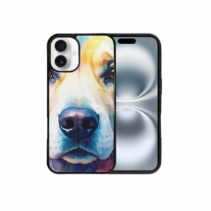 iPhone 16 Plus Case — Golden Retriever Watercolor Art Pattern, Custom Made Phone Cover