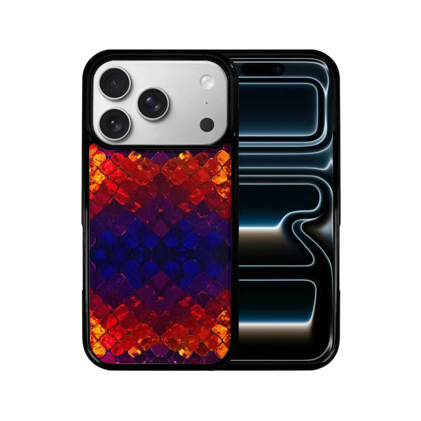 iPhone 17 Pro Case — Snake Print Dark Seamless Pattern Animal, Personalized Phone Case