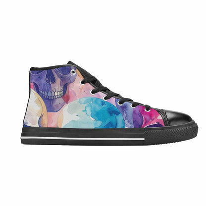 MEN'S Kulls - Watercolor High Top Canvas Cottagecore Custom Shoes