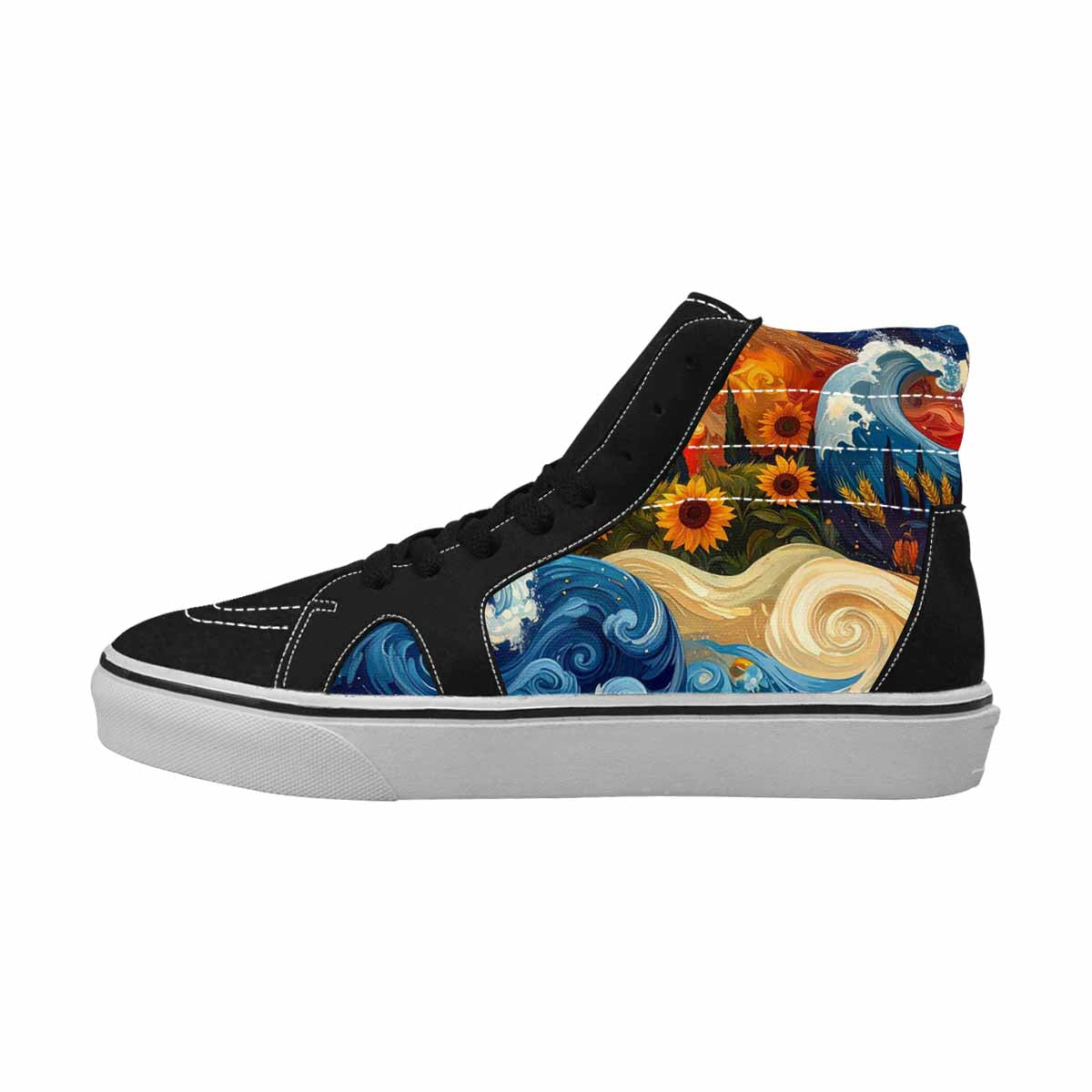 WOMEN'S Blend All Versions High Top Canvas Cottagecore Sneakers