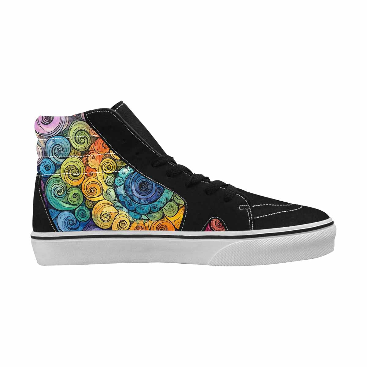 MEN'S Tie High Top Canvas Dark Academia Sneakers