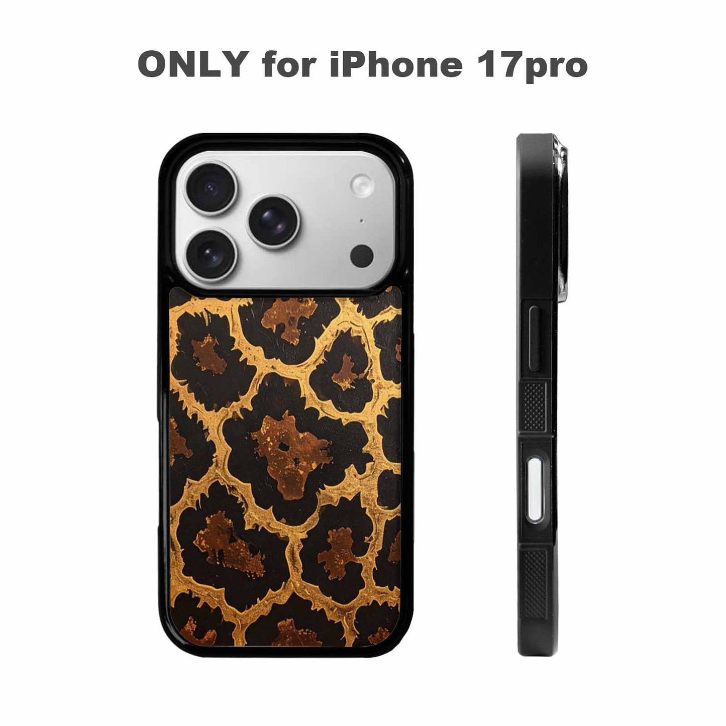 iPhone 17 Pro Case — Animal Print Leopard Wallpaper Pattern Animal, Custom Print Case Cover