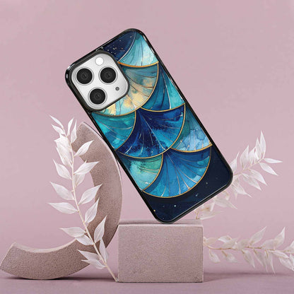 iPhone 15 Pro Max Case — Mermaid Scale Art Pattern, Custom Printed Phone Case