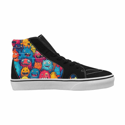 MEN'S Monsters (general) High Top Canvas Grunge Custom Shoes