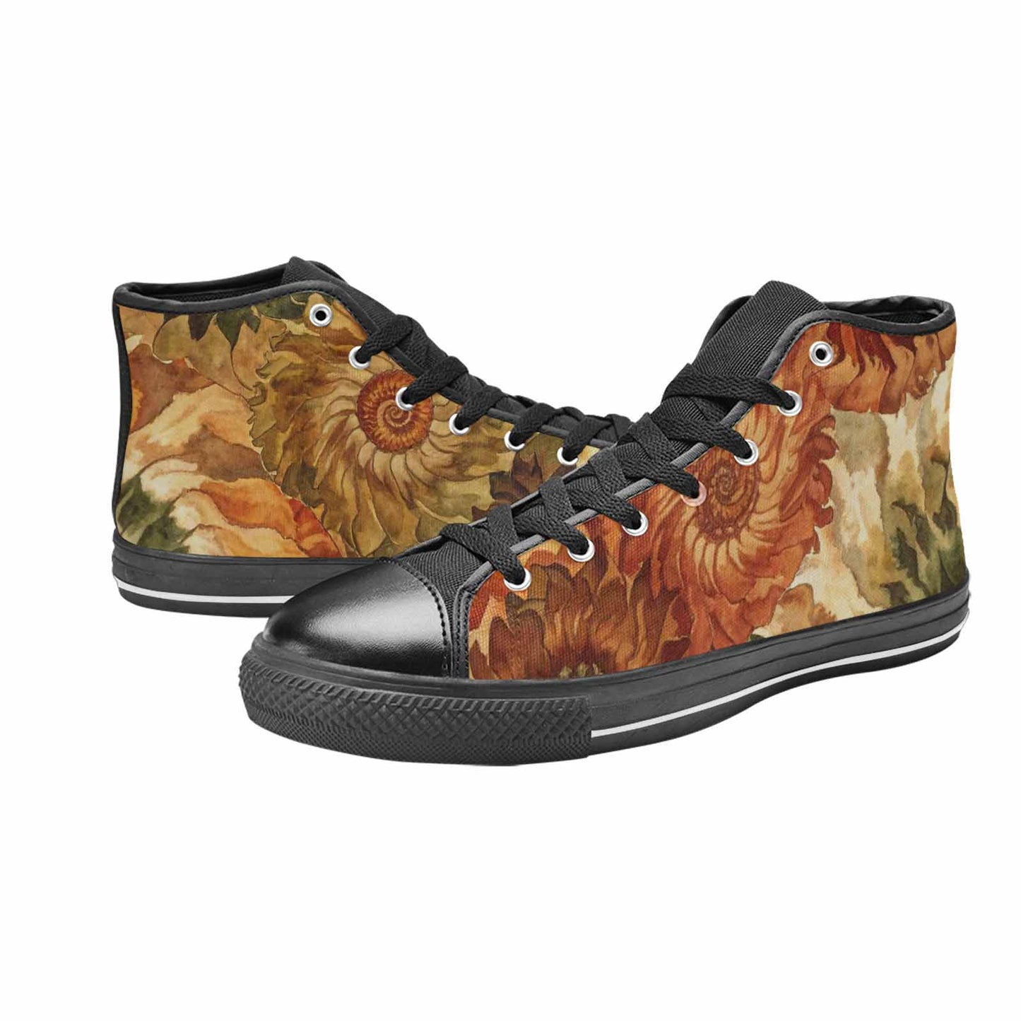MEN'S Tie Dye - High Top Canvas Dark Academia Custom Sneakers