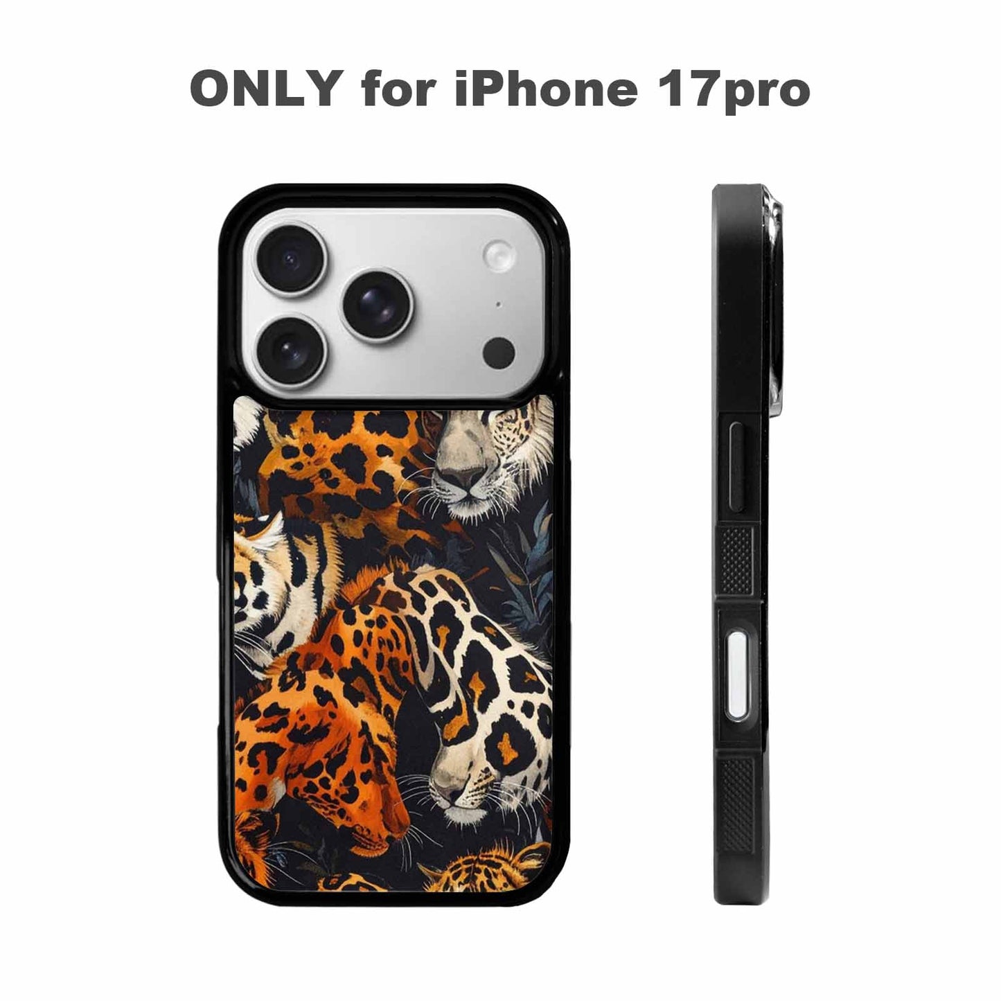 iPhone 17 Pro Case — Small Animal Print Pattern Randomly Animal, Custom Art Phone Cover